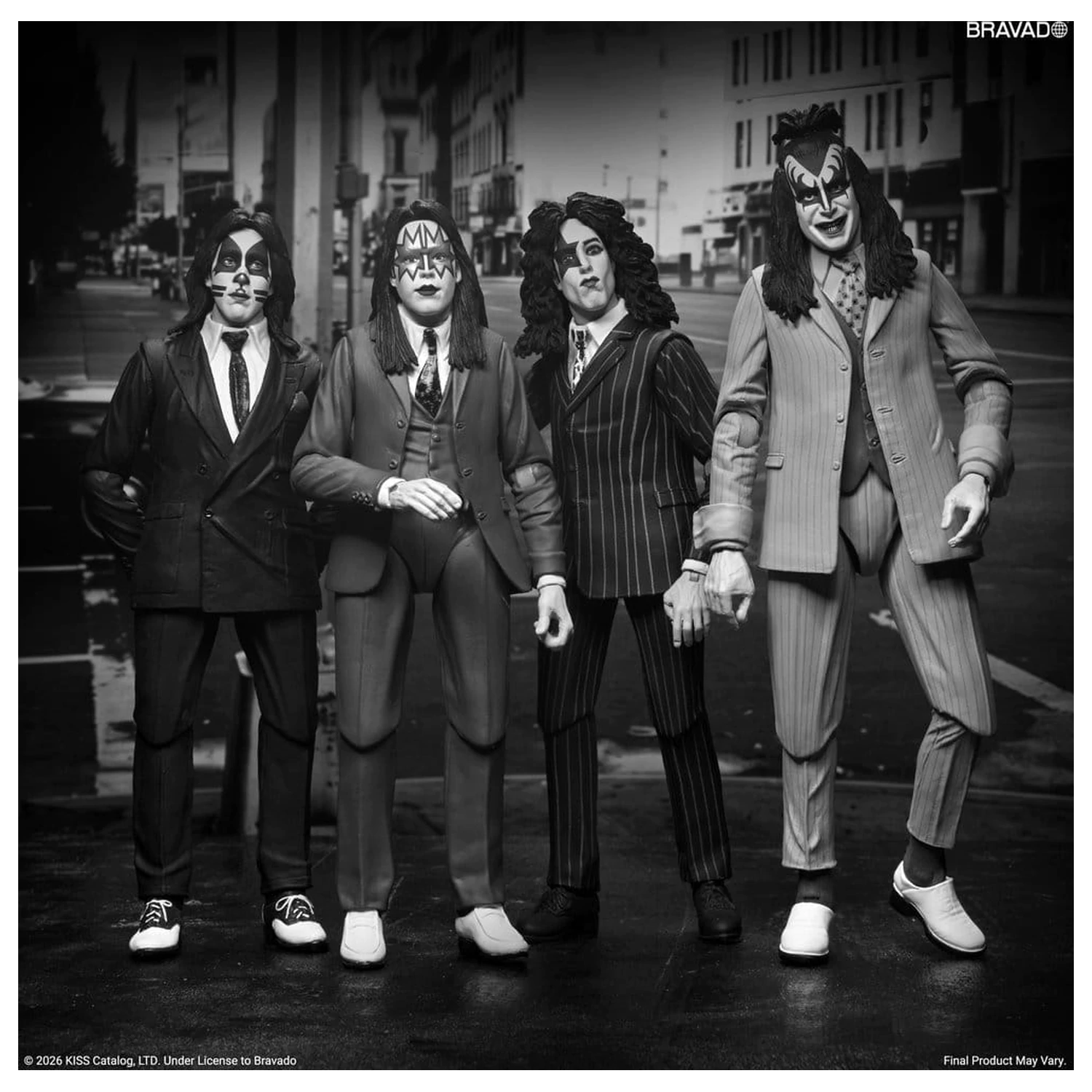KISS akcijske figure 4-paket Dressed to Kill Album Cover 18 cm fotografija proizvoda