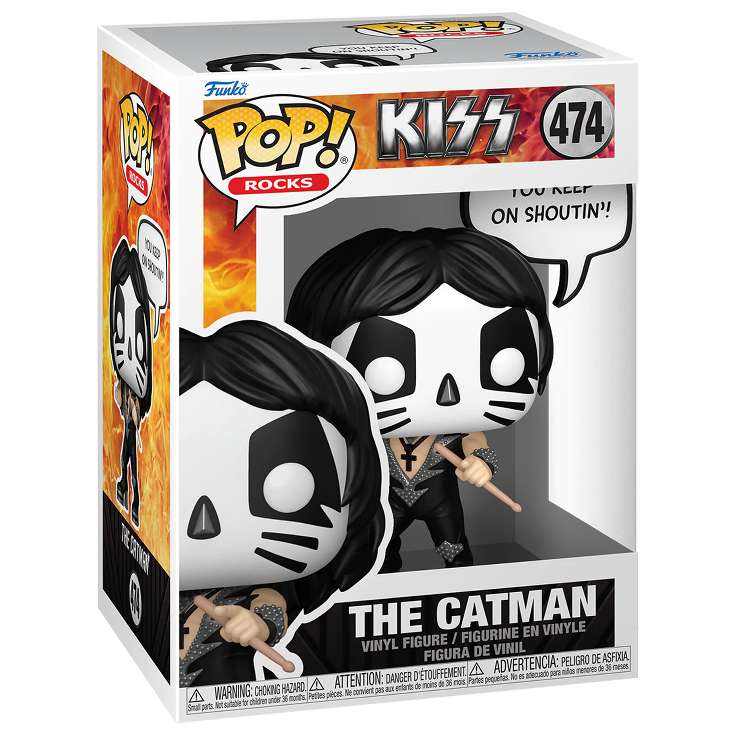 KISS Funko POP! Sayings Vinilna figura The Catman (R&R All Night) 9 cm fotografija proizvoda