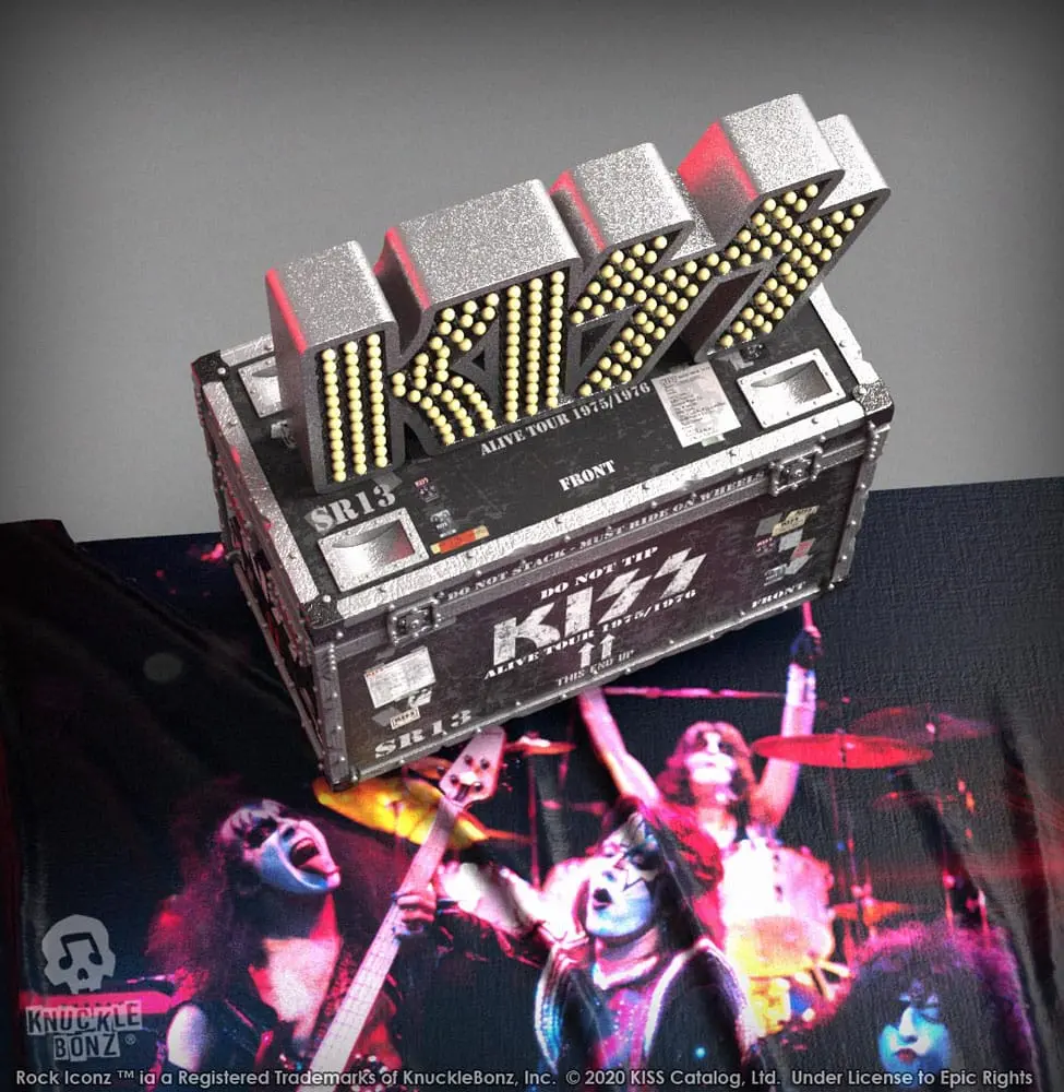 Kiss Rock Ikonz On Tour Road Case kip + Set pozadine pozornice Alive! Tour fotografija proizvoda