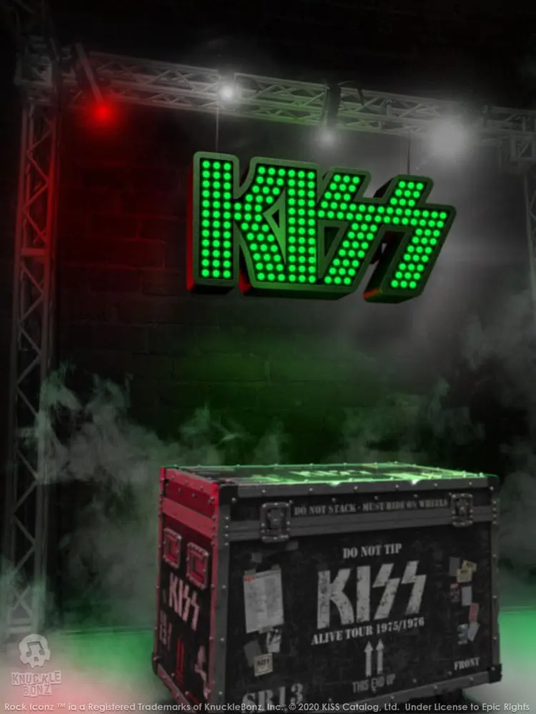 Kiss Rock Ikonz On Tour Road Case kip + Set pozadine pozornice Alive! Tour fotografija proizvoda