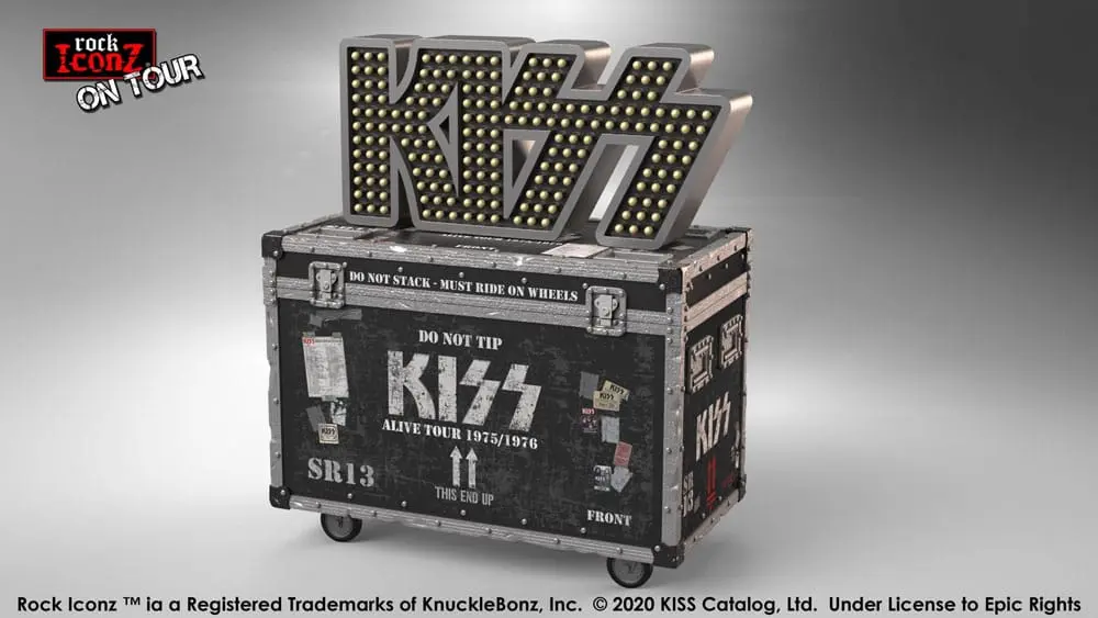 Kiss Rock Ikonz On Tour Road Case kip + Set pozadine pozornice Alive! Tour fotografija proizvoda