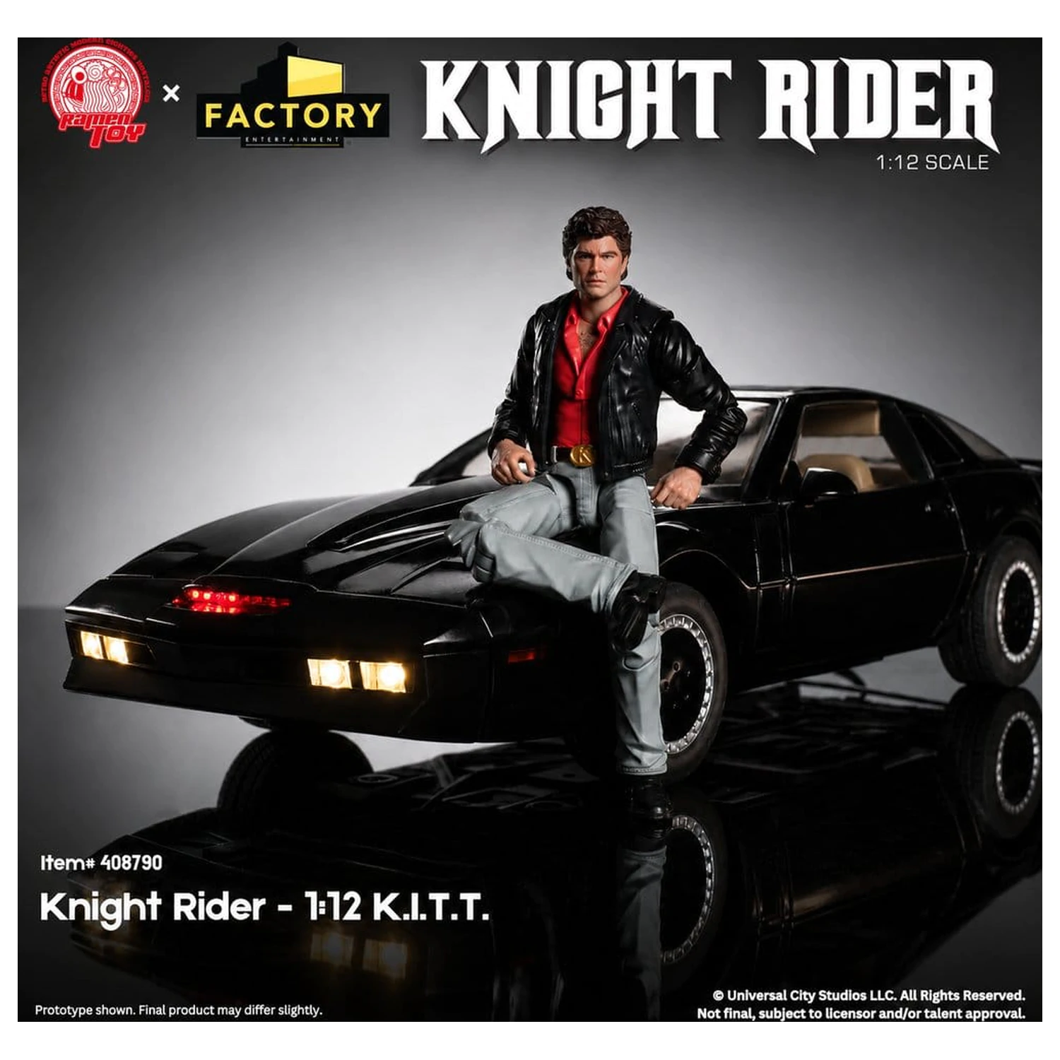 Knight Rider akcijska figura 1/12 K.I.T.T. s Michaelom Knightom fotografija proizvoda