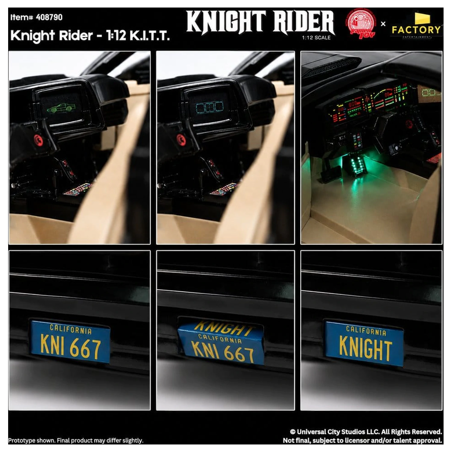 Knight Rider akcijska figura 1/12 K.I.T.T. s Michaelom Knightom fotografija proizvoda
