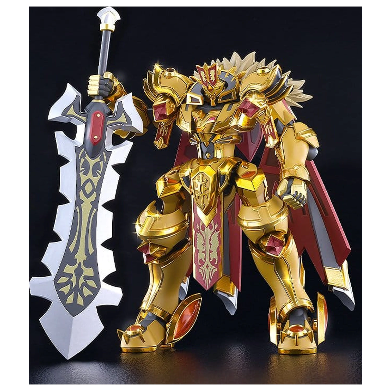 Knight's & Magic Moderoid plastični model kit Goldleo: Royal Metallic Ver. 14 cm fotografija proizvoda