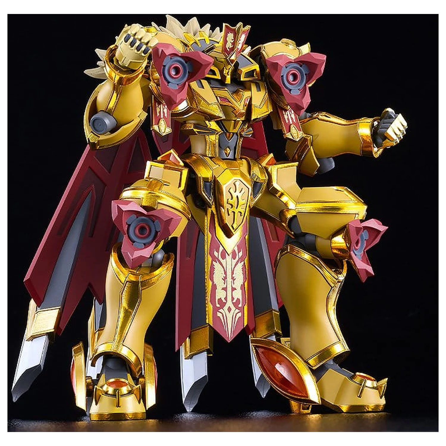 Knight's & Magic Moderoid plastični model kit Goldleo: Royal Metallic Ver. 14 cm fotografija proizvoda