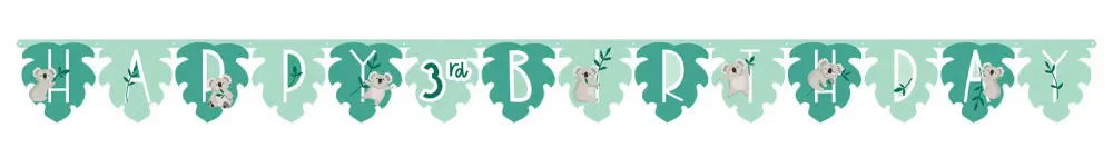 Koala Happy Birthday divovski transparent 320 cm fotografija proizvoda