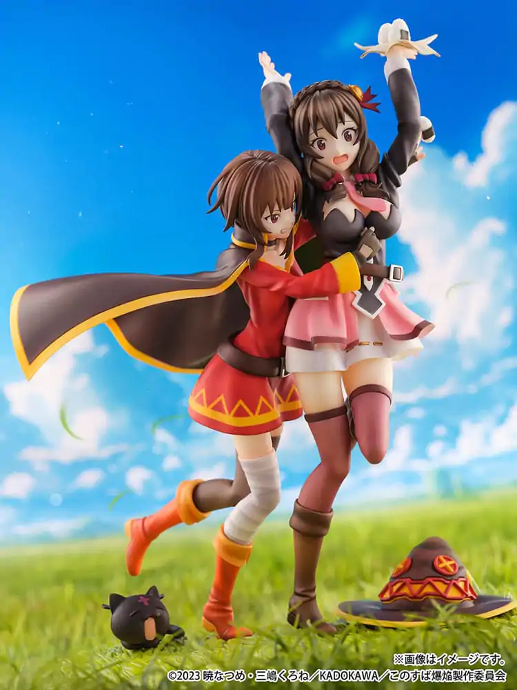 Konosuba: God's Blessing on This Wonderful World! SHIBUYA SCRAMBLE FIGURE PVC Kip 1/6 Megumin & Yunyun Futari wa Otomodachi Ver. 26 cm fotografija proizvoda