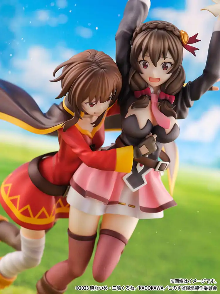 Konosuba: God's Blessing on This Wonderful World! SHIBUYA SCRAMBLE FIGURE PVC Kip 1/6 Megumin & Yunyun Futari wa Otomodachi Ver. 26 cm fotografija proizvoda