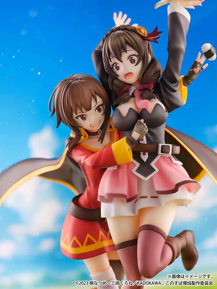 Konosuba: God's Blessing on This Wonderful World! SHIBUYA SCRAMBLE FIGURE PVC Kip 1/6 Megumin & Yunyun Futari wa Otomodachi Ver. 26 cm fotografija proizvoda