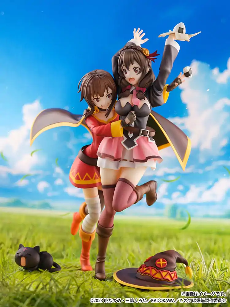 Konosuba: God's Blessing on This Wonderful World! SHIBUYA SCRAMBLE FIGURE PVC Kip 1/6 Megumin & Yunyun Futari wa Otomodachi Ver. 26 cm fotografija proizvoda