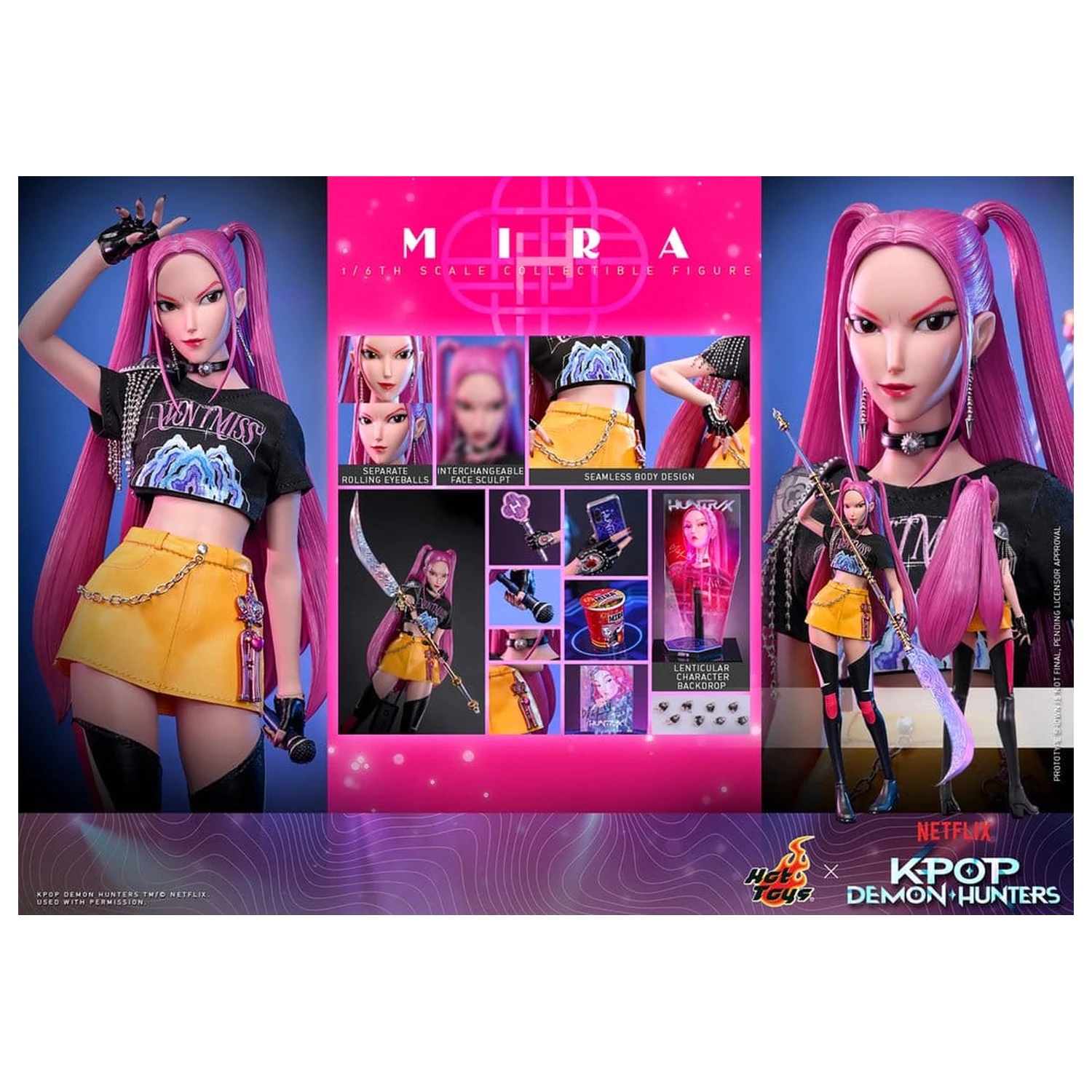 KPop Demon Hunters Action Figure 1/6 Mira 28 cm fotografija proizvoda