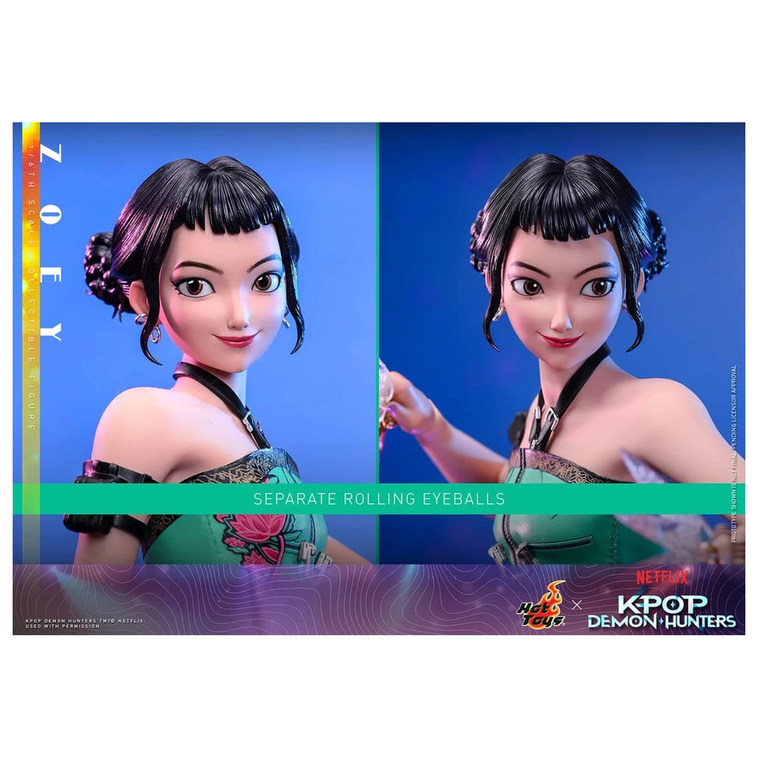 KPop Demon Hunters akcijska figura 1/6 Zoey 27 cm fotografija proizvoda