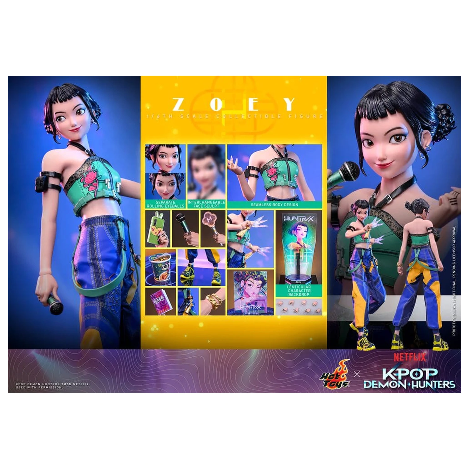KPop Demon Hunters akcijska figura 1/6 Zoey 27 cm fotografija proizvoda