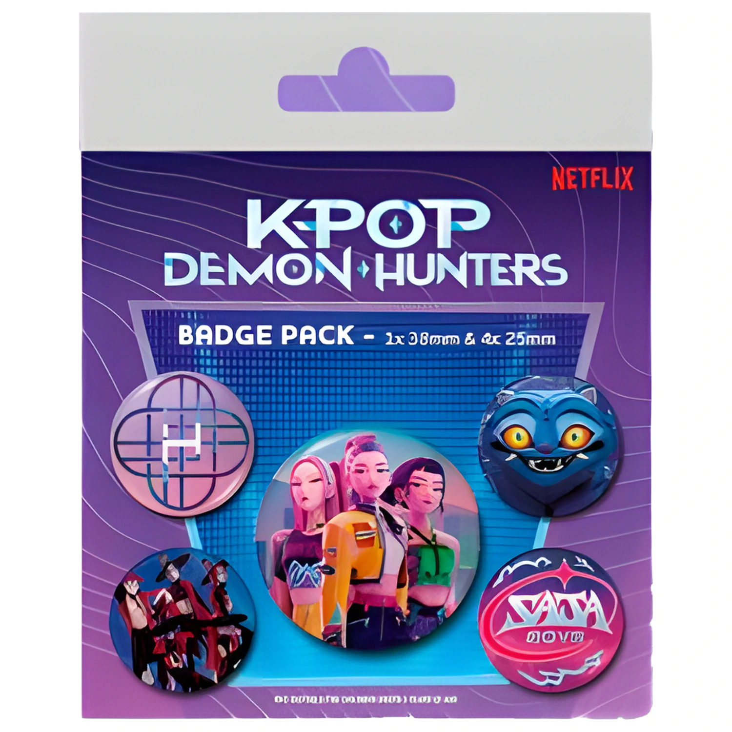 KPop Demon Hunters paket od 5 bedževa fotografija proizvoda