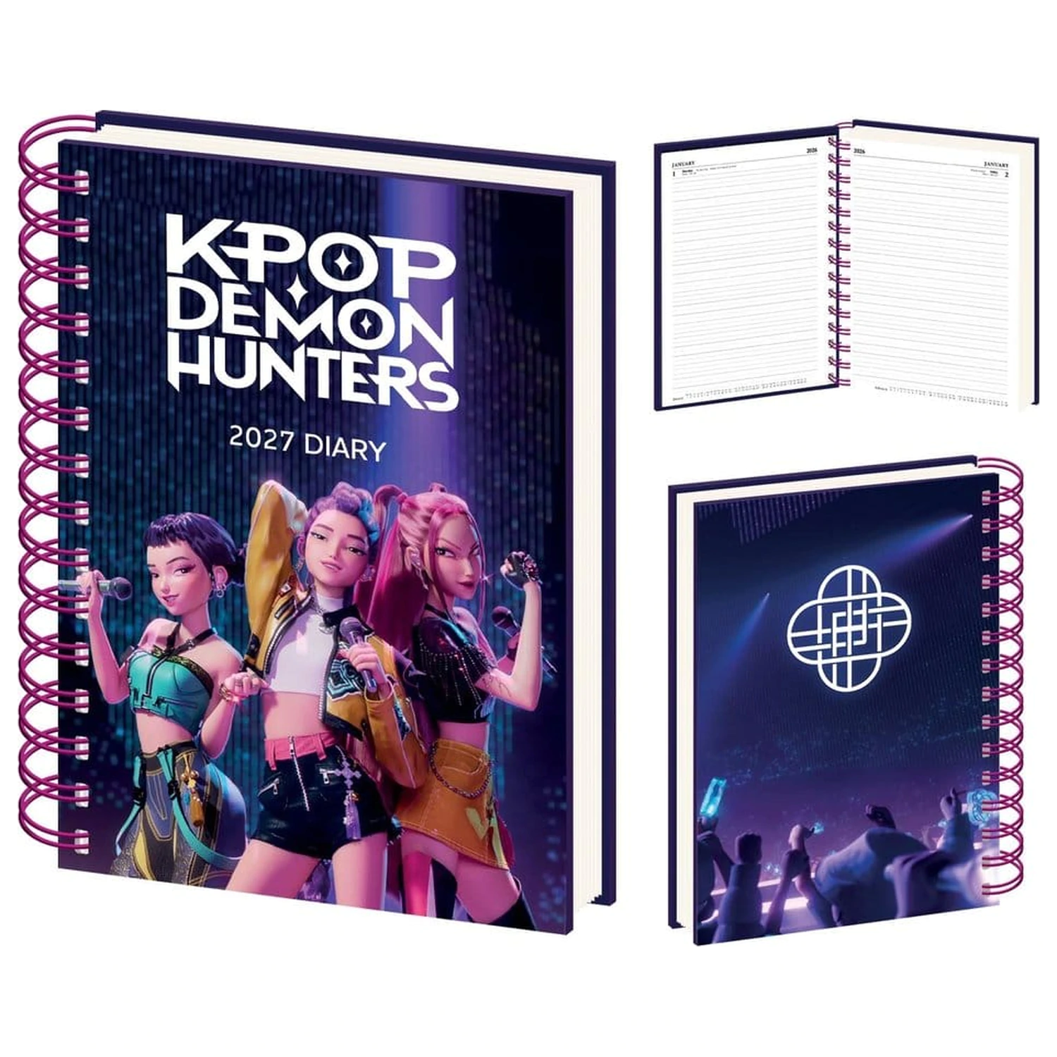 KPop Demon Hunters A5 Spiralni Dnevnik 2027 fotografija proizvoda
