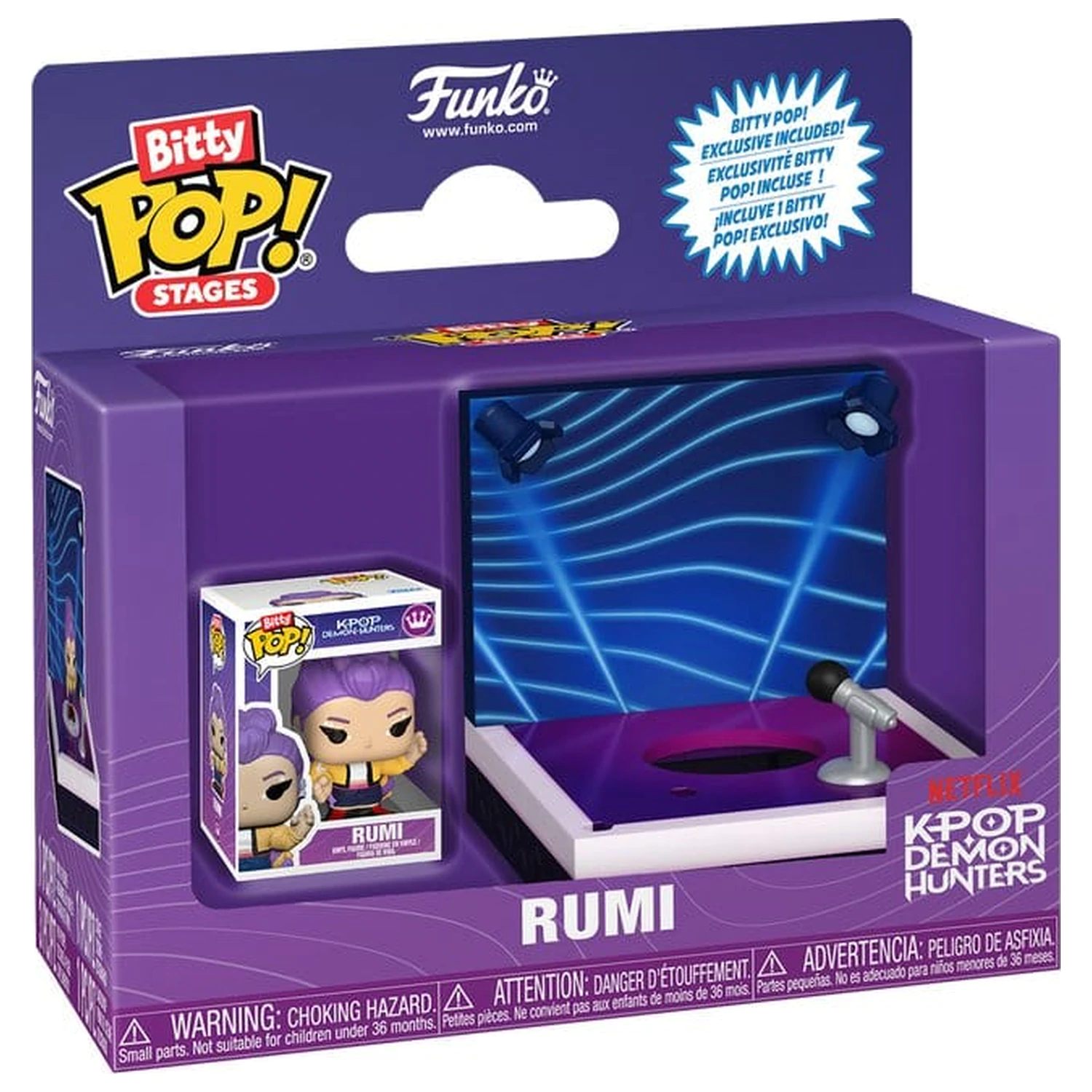 KPop Demon Hunters Bitty Funko POP! Stages Vinyl figura Rumi 2,5 cm fotografija proizvoda