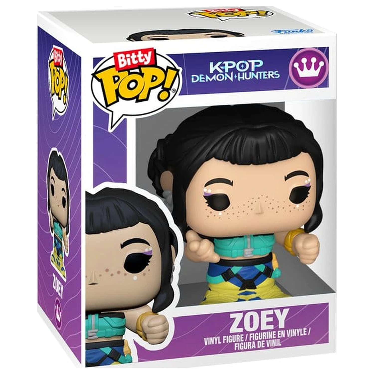 KPop Demon Hunters Bitty Funko POP! Stages Vinyl figura Zoey 2,5 cm fotografija proizvoda