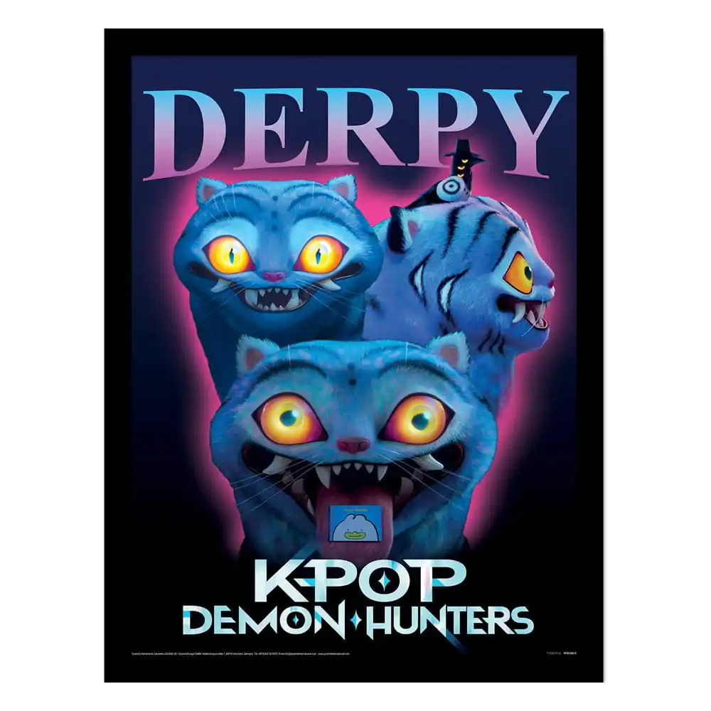 KPop Demon Hunters Collector Print Uokvireni poster Derpy fotografija proizvoda