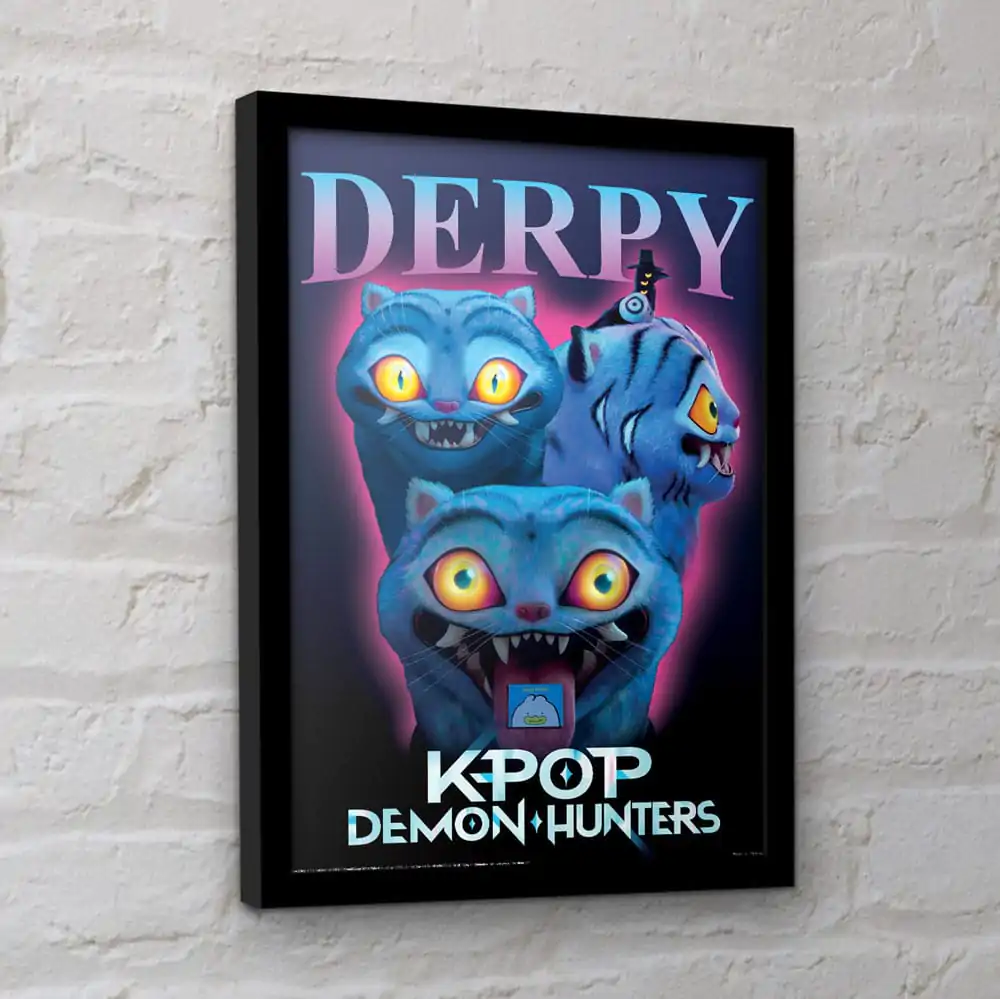 KPop Demon Hunters Collector Print Uokvireni poster Derpy fotografija proizvoda