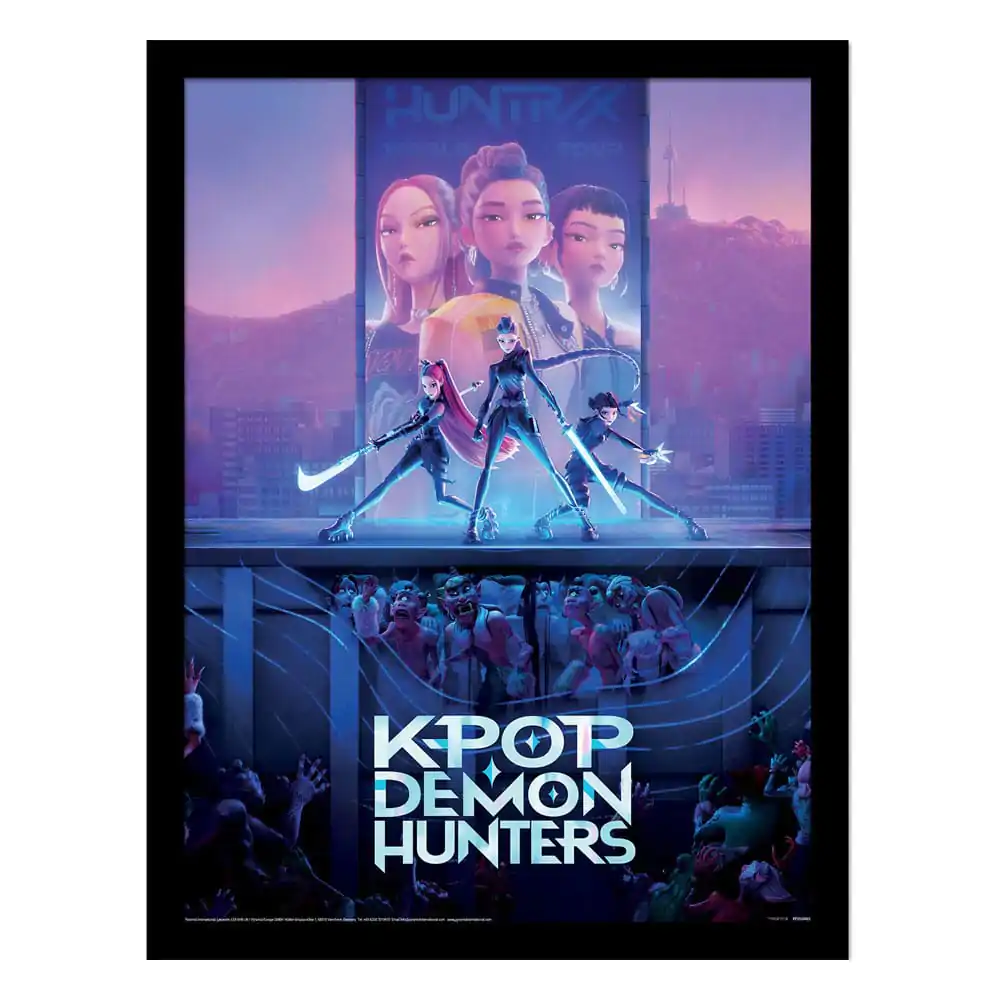 KPop Demon Hunters kolekcionarski print uokvireni poster Movie Key Art fotografija proizvoda