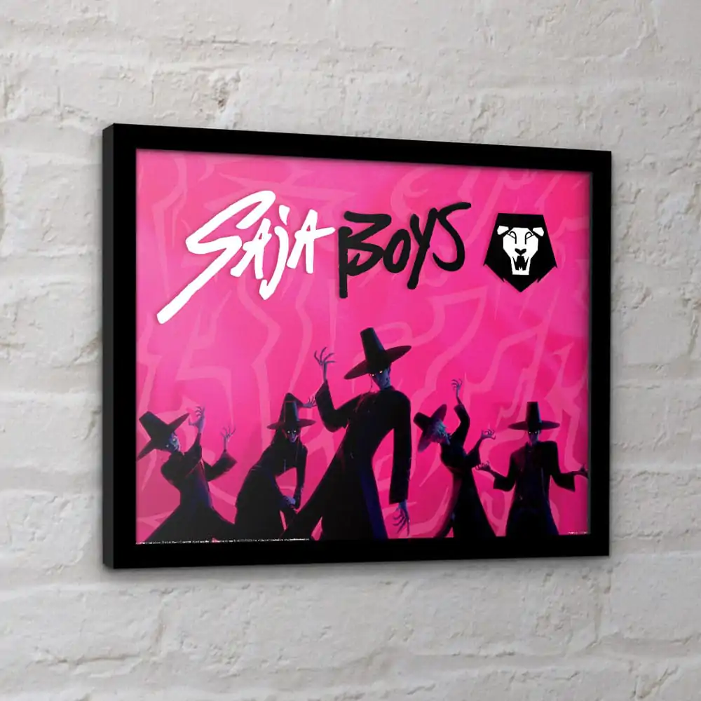 KPop Demon Hunters Kolekcijski print uokvireni poster Saja Boys Idol fotografija proizvoda