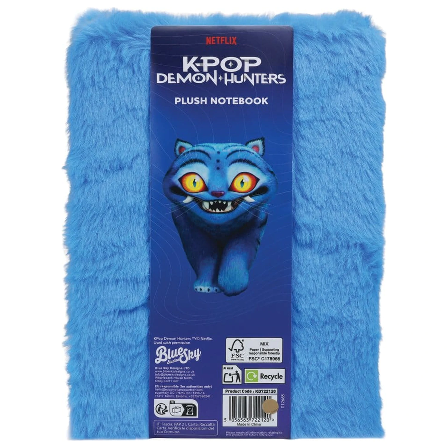 KPop Demon Hunters A5 bilježnica Derpy plišana fotografija proizvoda
