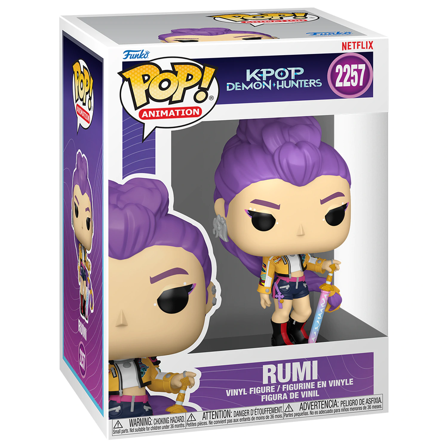 KPop Demon Hunters Funko POP! Animation vinilna figura Rumi 9 cm fotografija proizvoda