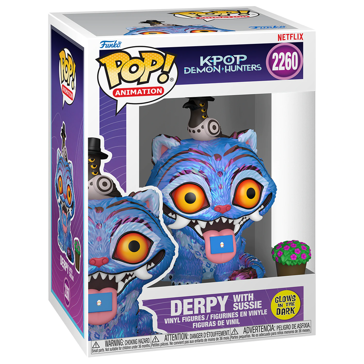 KPop Demon Hunters Funko POP! Animation vinilna figura Tiger w/Bird 9 cm fotografija proizvoda