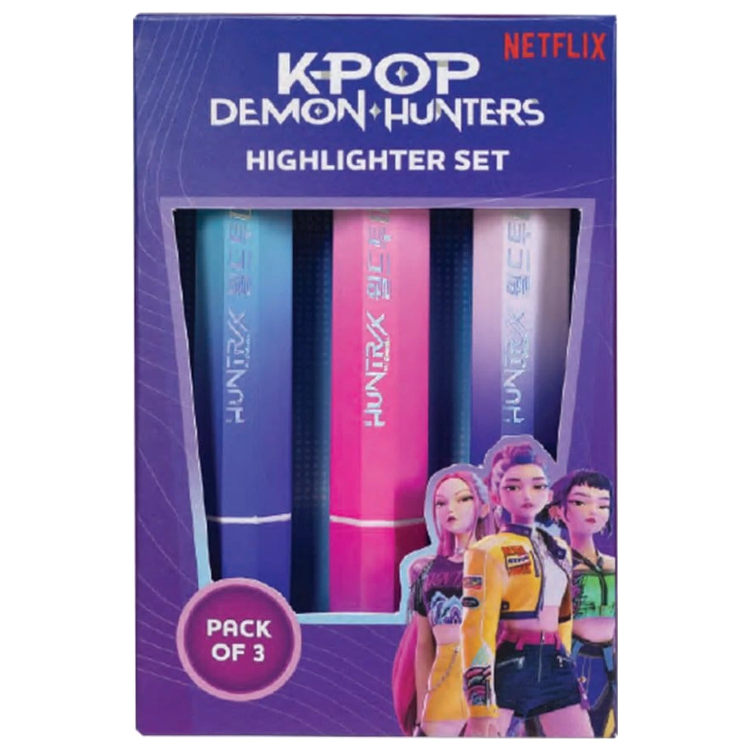 KPop Demon Hunters Highlighters 3-paket Huntr/x fotografija proizvoda