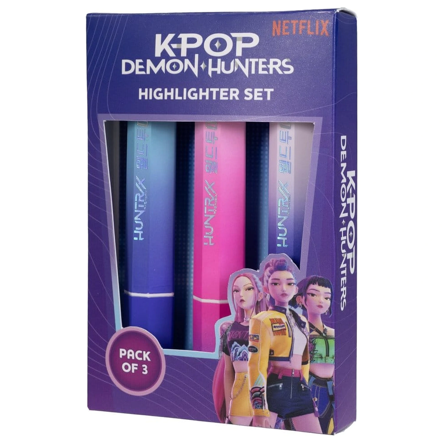 KPop Demon Hunters Highlighters 3-paket Huntr/x fotografija proizvoda