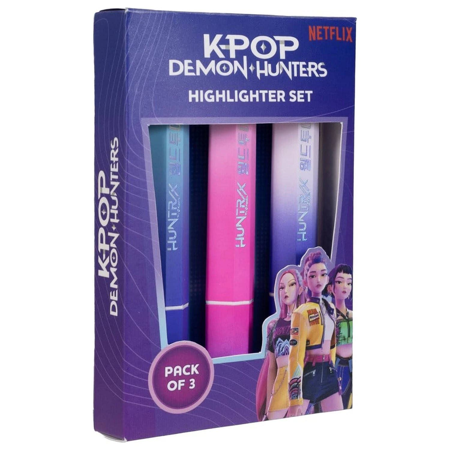 KPop Demon Hunters Highlighters 3-paket Huntr/x fotografija proizvoda