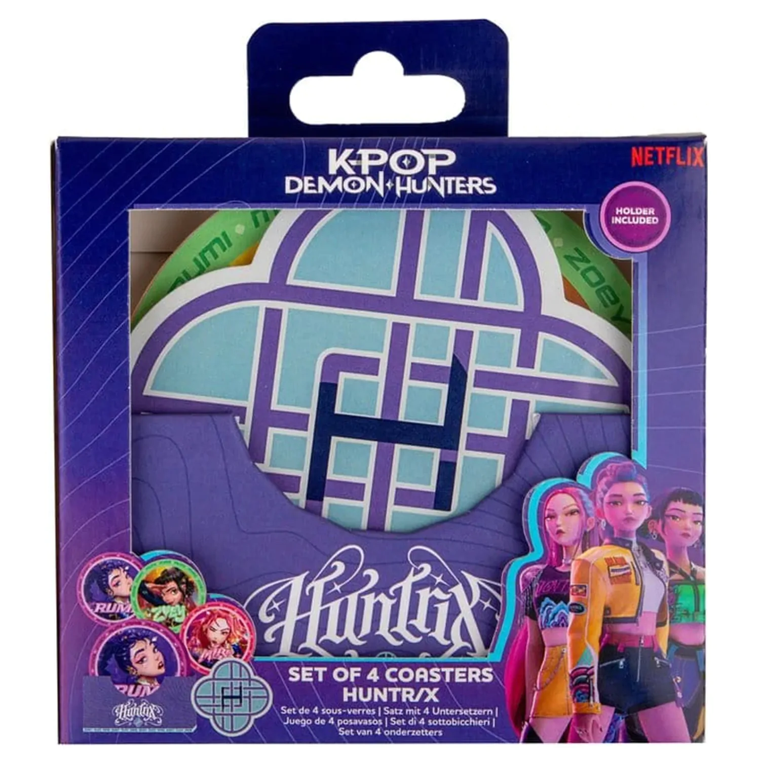KPop Demon Hunters Set od 4 podmetača HUNTR/X fotografija proizvoda
