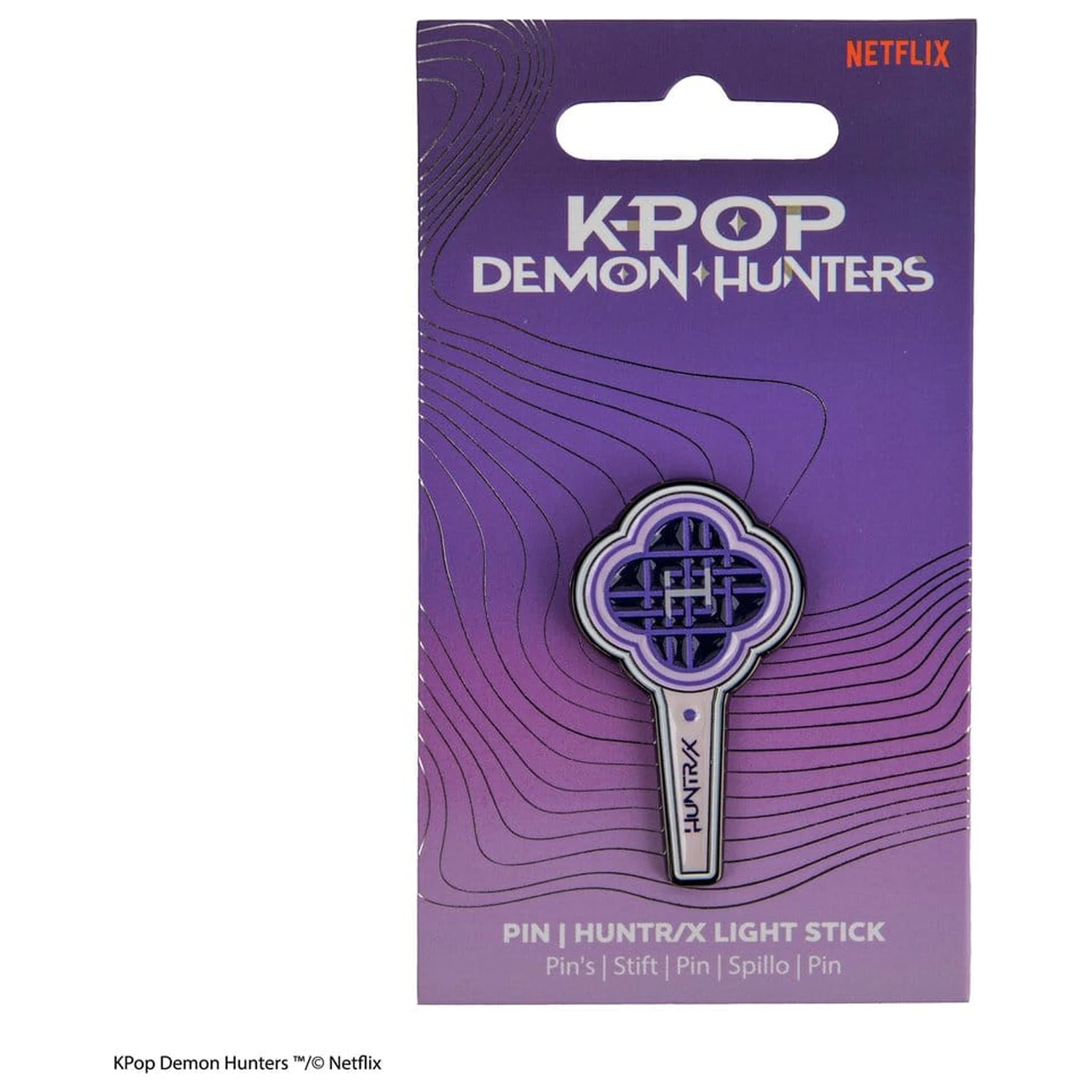 KPop Demon Hunters Bedž HUNTR/X Light Stick fotografija proizvoda
