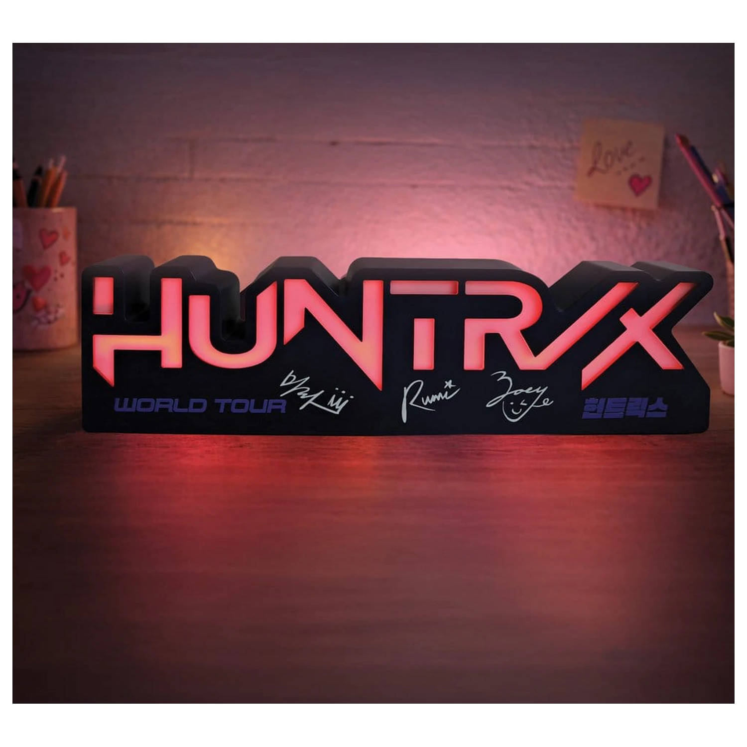 KPop Demon Hunters Svjetiljka Huntr/x Logo fotografija proizvoda
