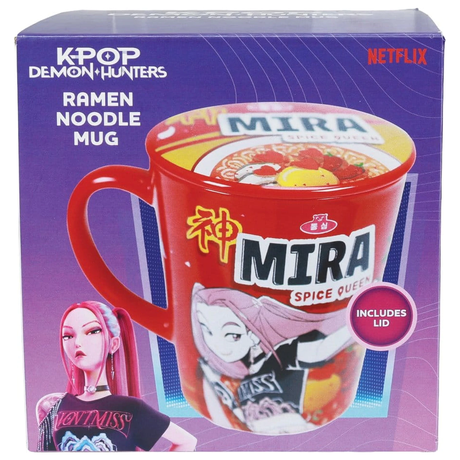 Kpop Demon Hunters šalica s poklopcem Huntr/x Ramen fotografija proizvoda