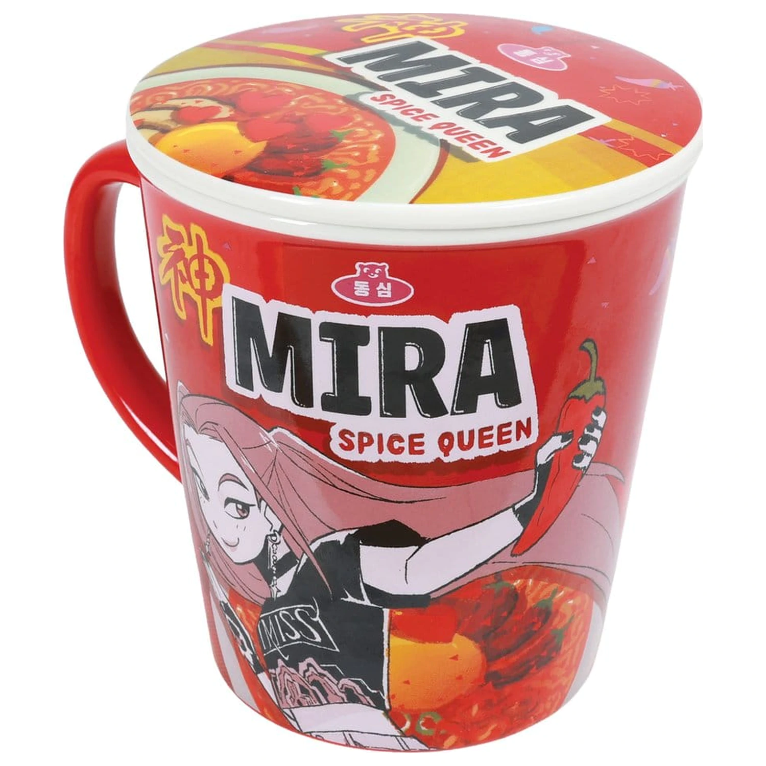 Kpop Demon Hunters šalica s poklopcem Huntr/x Ramen fotografija proizvoda