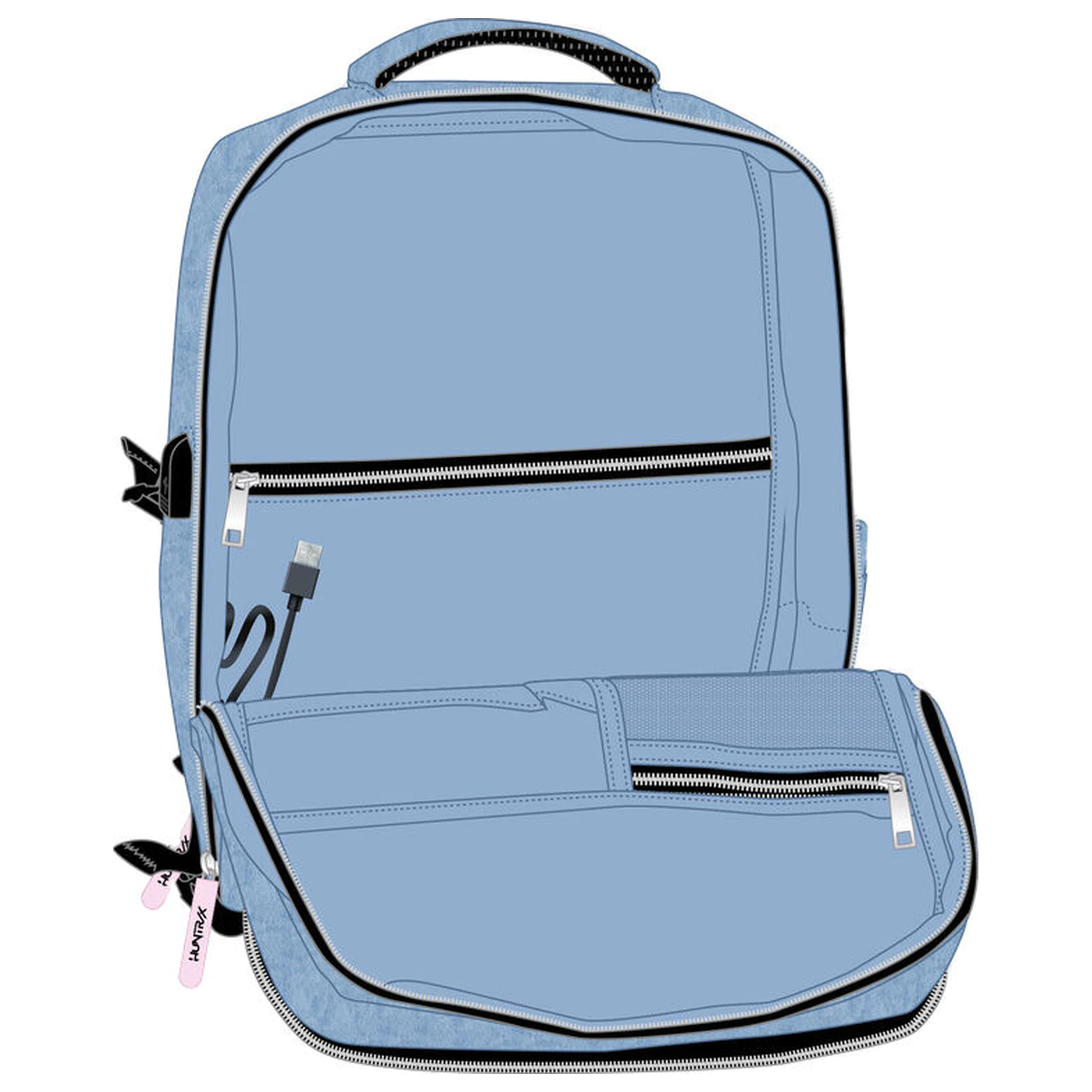 Kpop Demon Hunters Huntrix Cabin putni ruksak 44 cm fotografija proizvoda