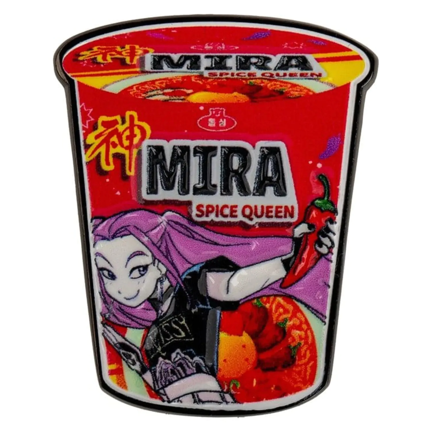 KPop Demon Hunters Pin Mira Spice Queen rezanci fotografija proizvoda
