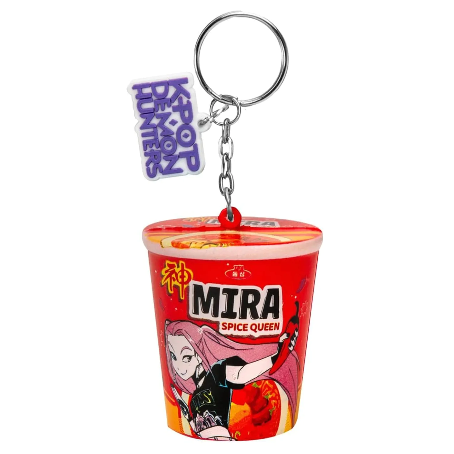 KPop Demon Hunters Squishy privjesak za ključeve Mira Spice Queen Noodles fotografija proizvoda