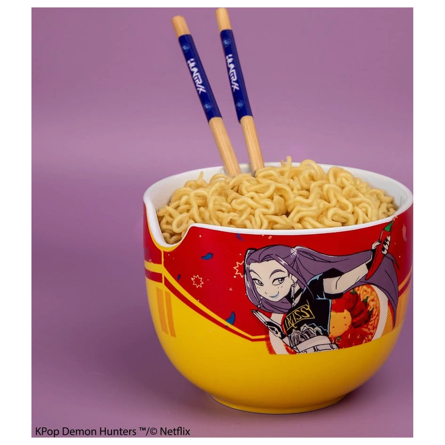 KPop Demon Hunters zdjelica za ramen sa štapićima Mira Spice Queen fotografija proizvoda