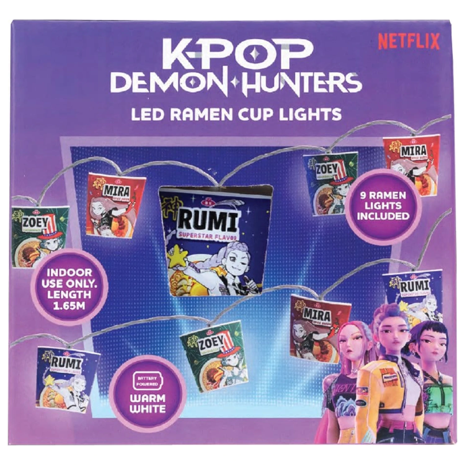 KPop Demon Hunters svjetlosne žice Ramen fotografija proizvoda