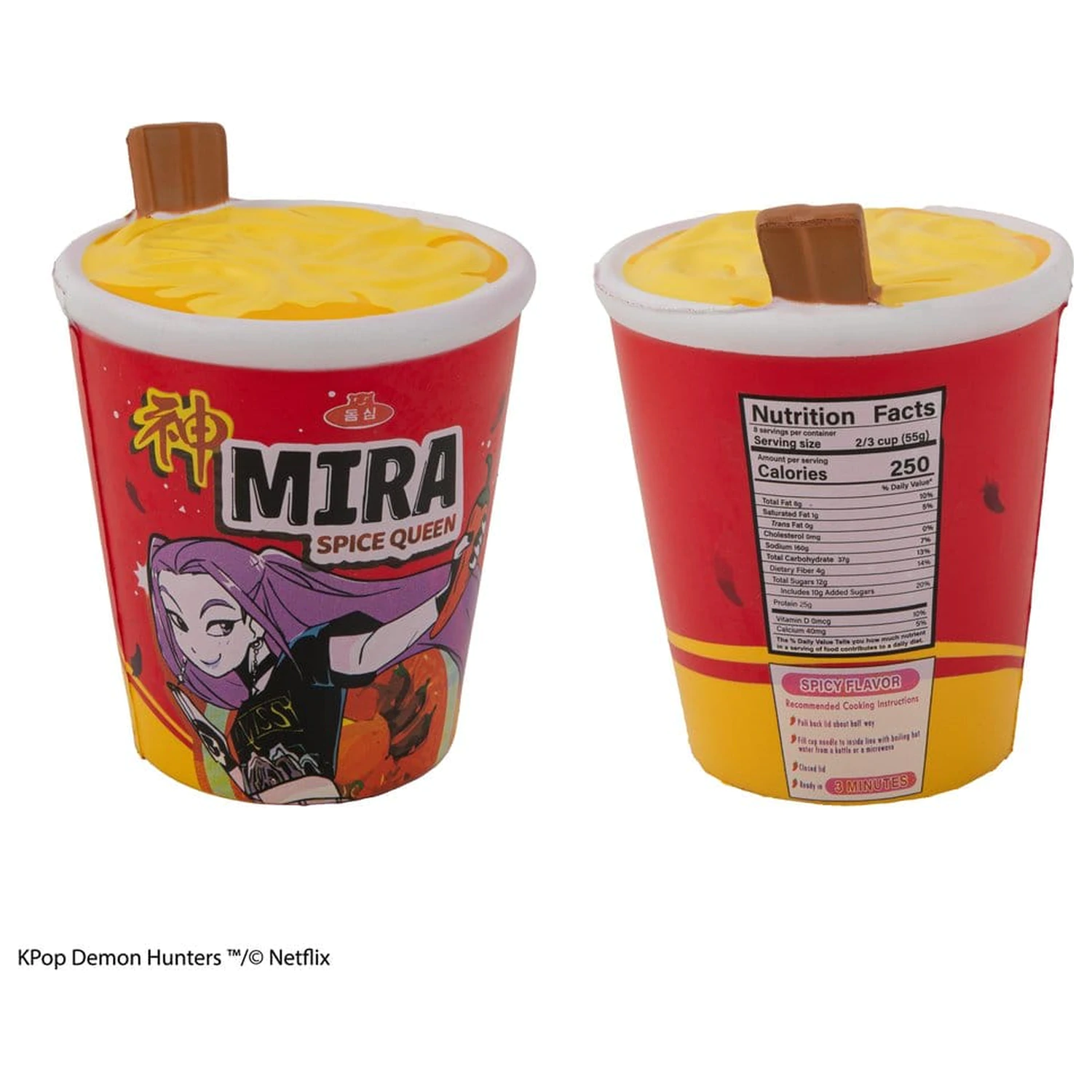 KPop Demon Hunters Squishy antistres figura Mira Spice Queen Noodles fotografija proizvoda