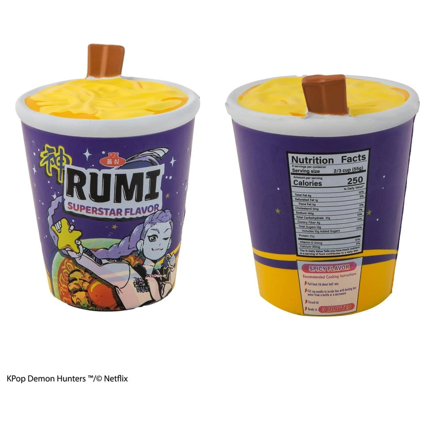 KPop Demon Hunters Squishy antistres figura Rumi Superstar Flavor Noodles fotografija proizvoda