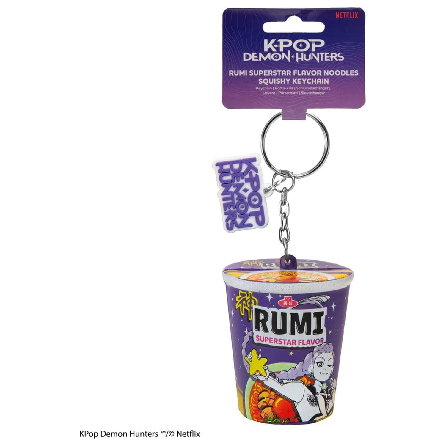 KPop Demon Hunters squishy privjesak za ključeve Rumi Superstar Flavor Noodles fotografija proizvoda