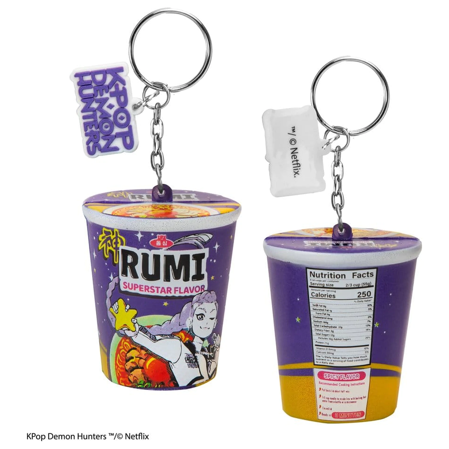 KPop Demon Hunters squishy privjesak za ključeve Rumi Superstar Flavor Noodles fotografija proizvoda