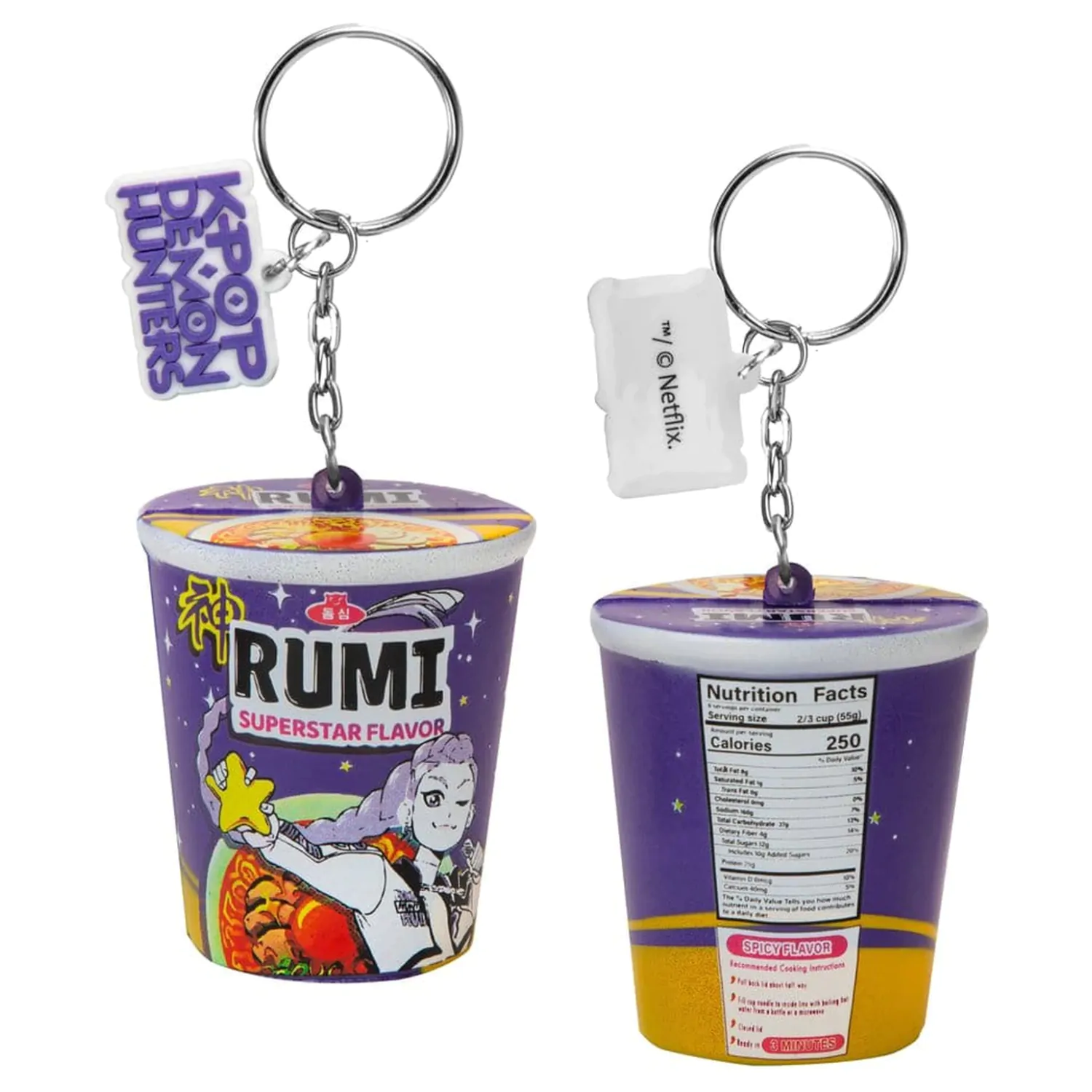 KPop Demon Hunters squishy privjesak za ključeve Rumi Superstar Flavor Noodles fotografija proizvoda
