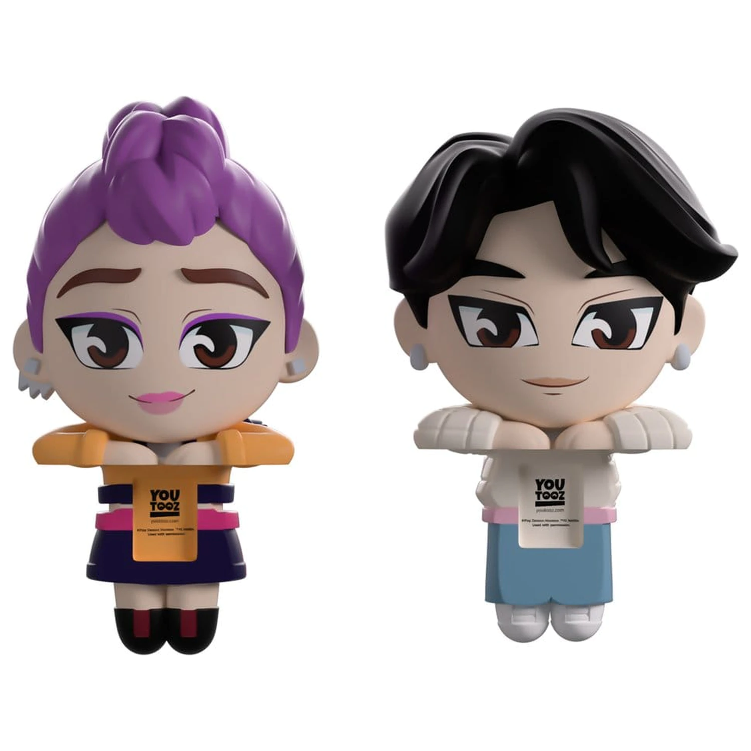 KPop Demon Hunters Monitor Buddiez vinilne figure Jinu & Rumi 6 cm fotografija proizvoda