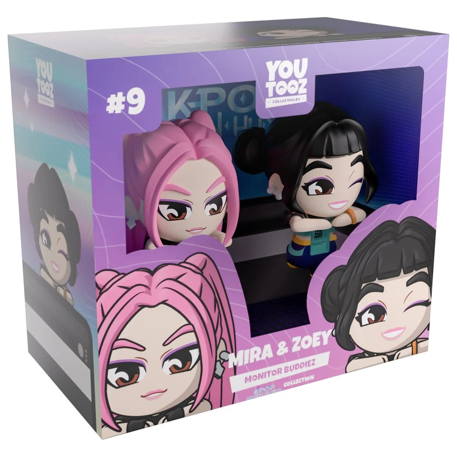 KPop Demon Hunters Vinyl figure Mira & Zoey Monitor Buddiez 6 cm fotografija proizvoda