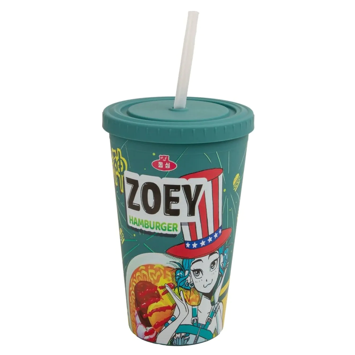 KPop Demon Hunters Tumbler Zoey Hamburger čaša fotografija proizvoda