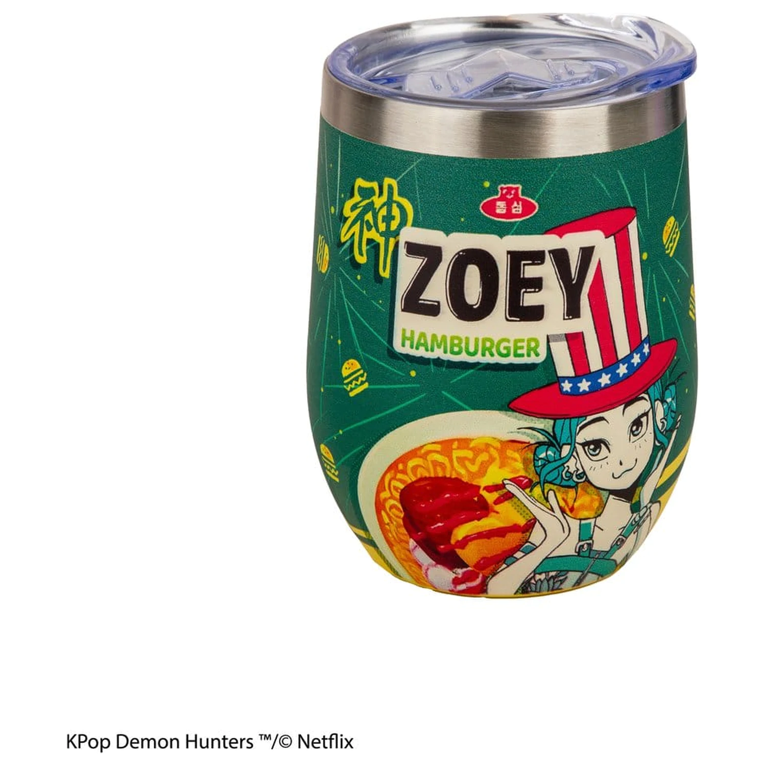 KPop Demon Hunters Zoey Hamburger Putna šalica fotografija proizvoda